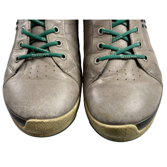 Ecco Men's Biom Yak Brown/Green Yak Leather Spikeless Golf Shoe EU 44/US 10-10.5 - Picture 4 of 9